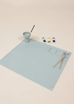 Coco Village Art Painting Silicone Placemat Seafoam