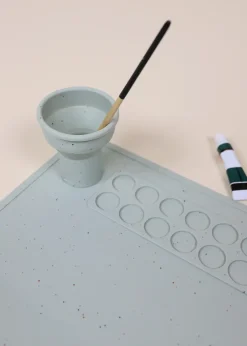 Coco Village Art Painting Silicone Placemat Seafoam