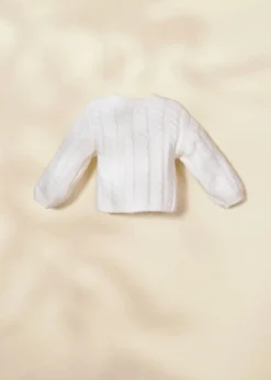 Coco Village Cardigan White 9-12m