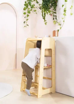 Coco Village Educational Tower - Natural Wood