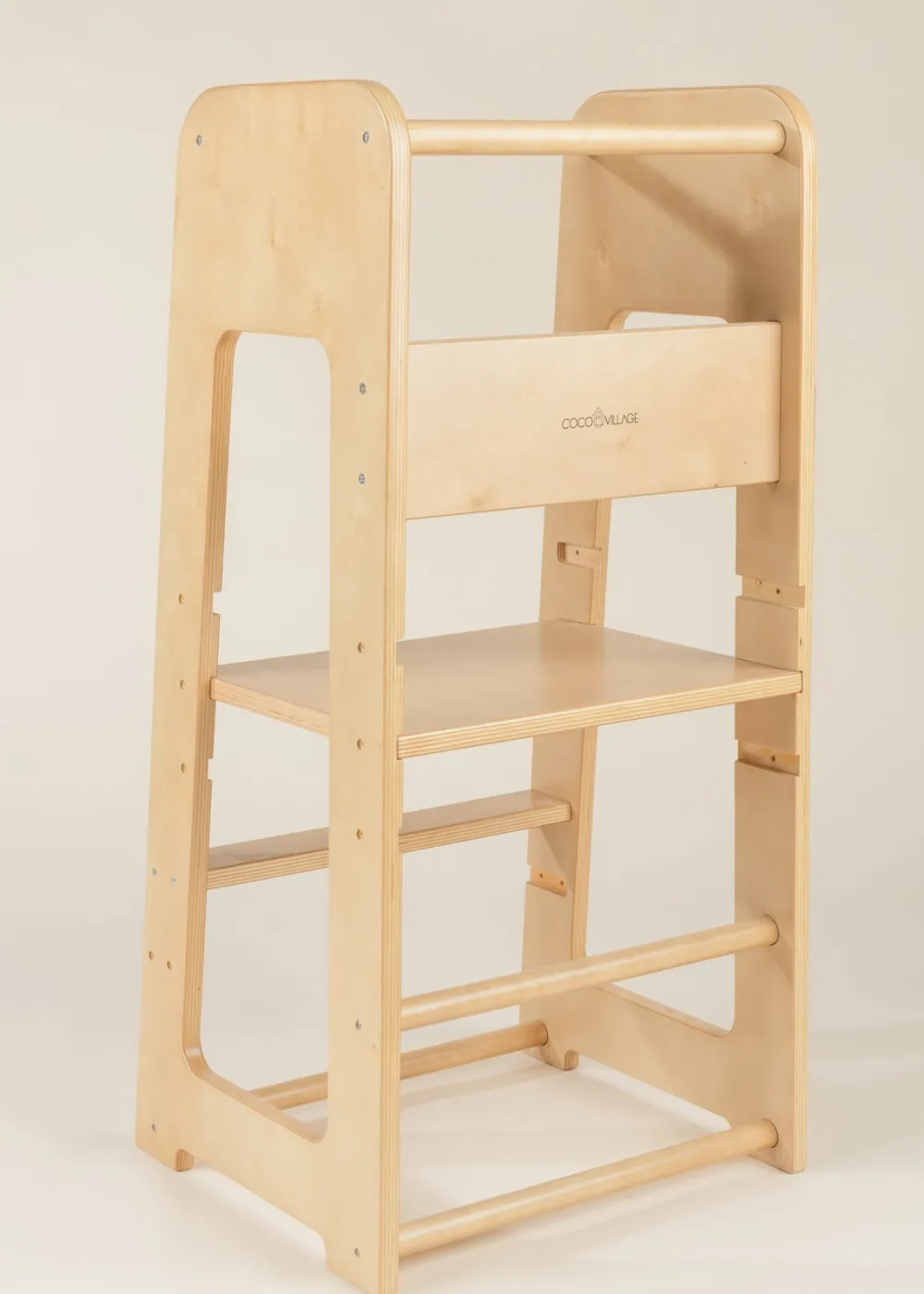 Coco Village Educational Tower - Natural Wood