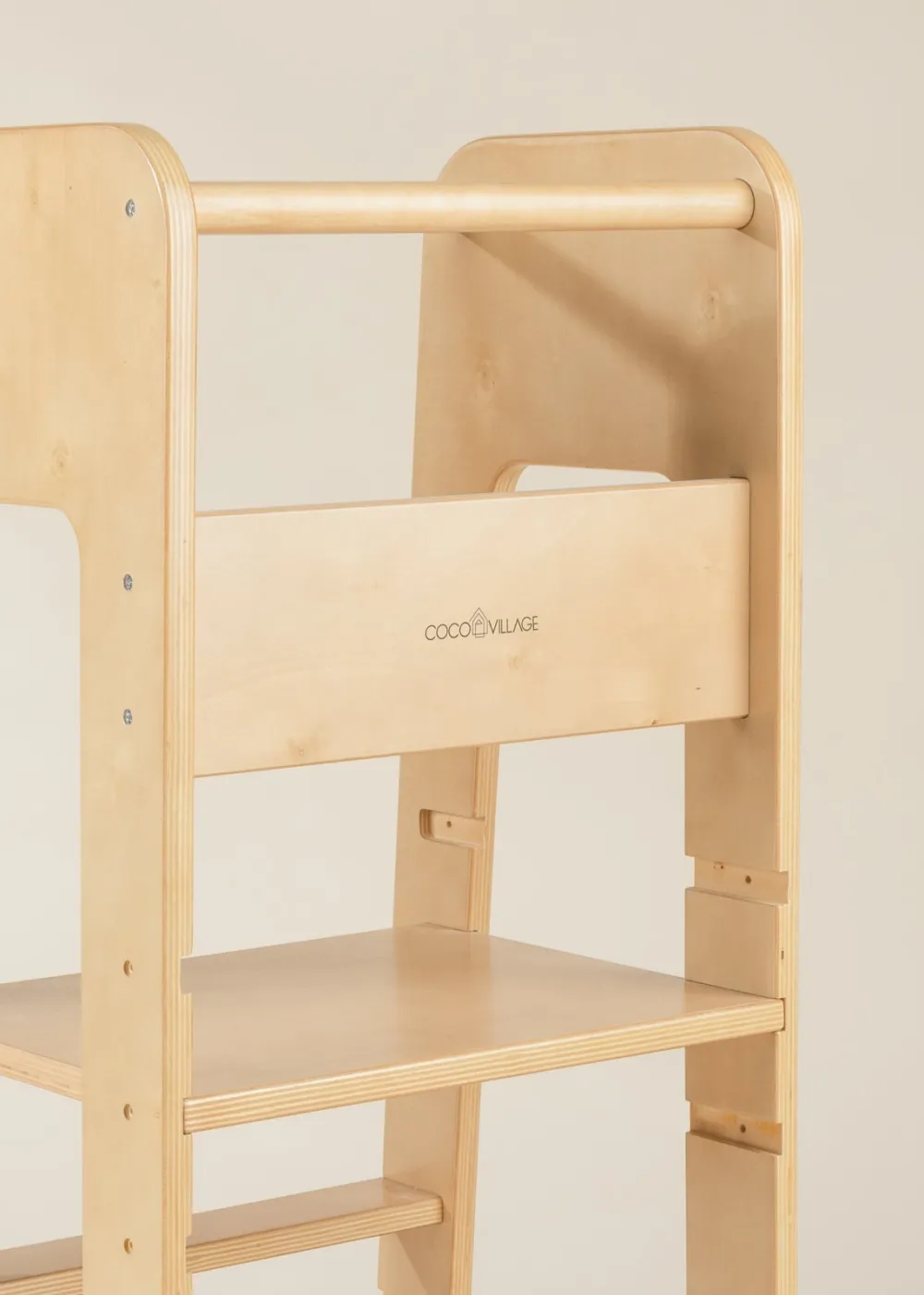 Coco Village Educational Tower - Natural Wood