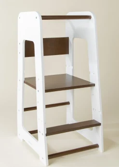 Coco Village Educational Tower - Walnut & White