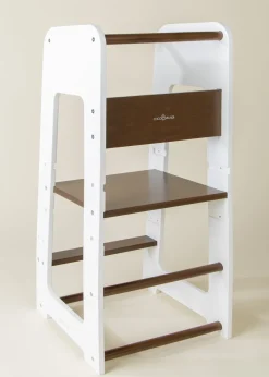 Coco Village Educational Tower - Walnut & White
