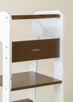 Coco Village Educational Tower - Walnut & White