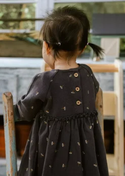Coco Village Empire Waist Dress Obsidian 0-3m