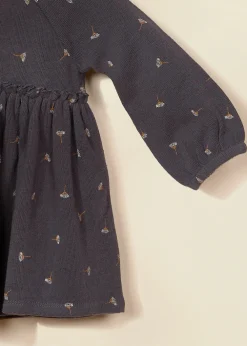 Coco Village Empire Waist Dress Obsidian 0-3m