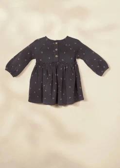Coco Village Empire Waist Dress Obsidian 0-3m