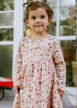 Coco Village Fleece Swing Dress Lt Pink AOP 9-12m