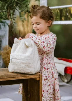 Coco Village Fleece Swing Dress Lt Pink AOP 9-12m