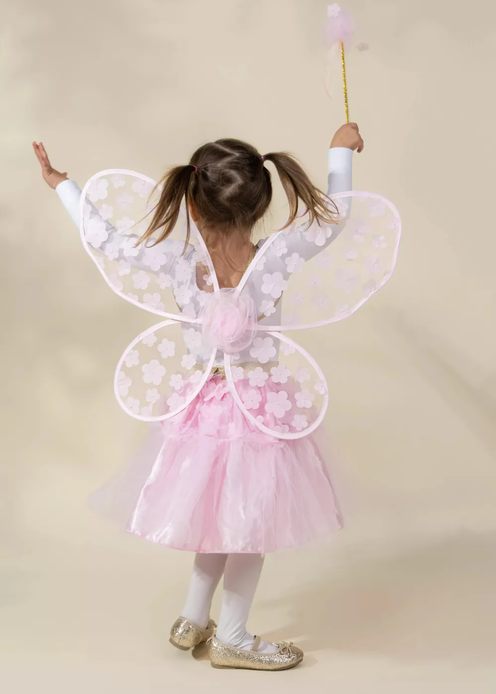 Coco Village Flower Tutu, Wings & Wand Costume