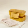 Coco Village Leak Proof Stackable Lunch Container - Golden Hour