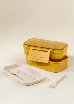 Coco Village Leak Proof Stackable Lunch Container - Golden Hour