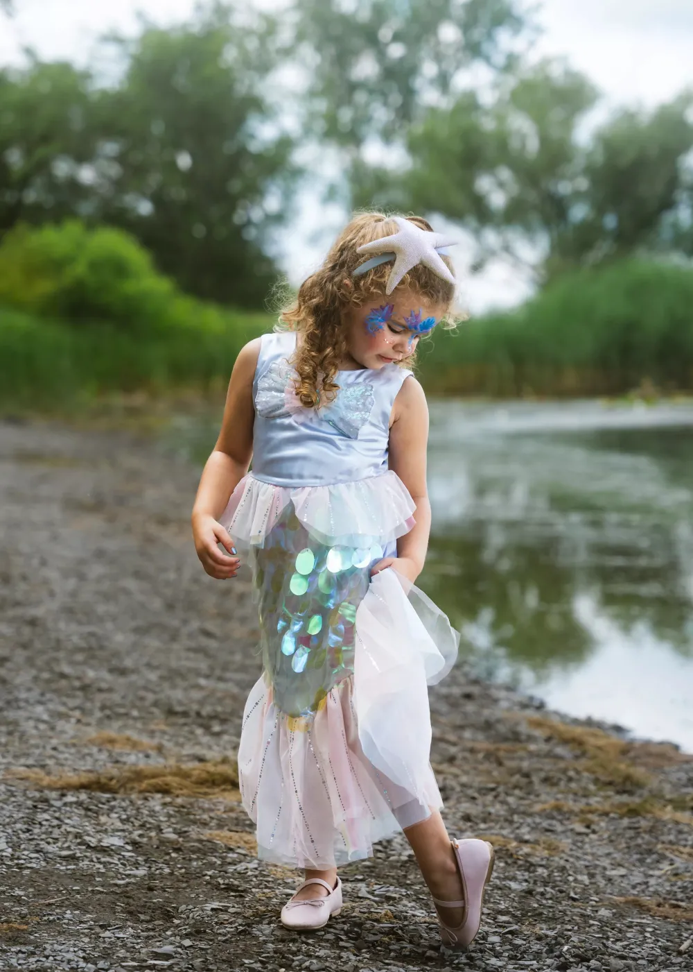 Coco Village Mermaid Dress & Starfish Headband