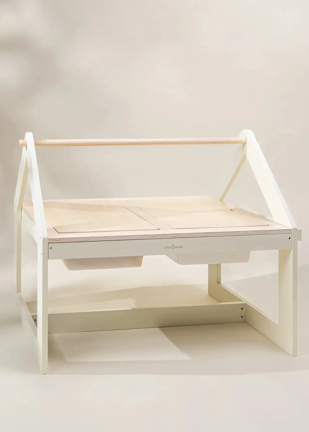 Coco Village Multifunction Wooden Art & Sensory Table W/ Stools