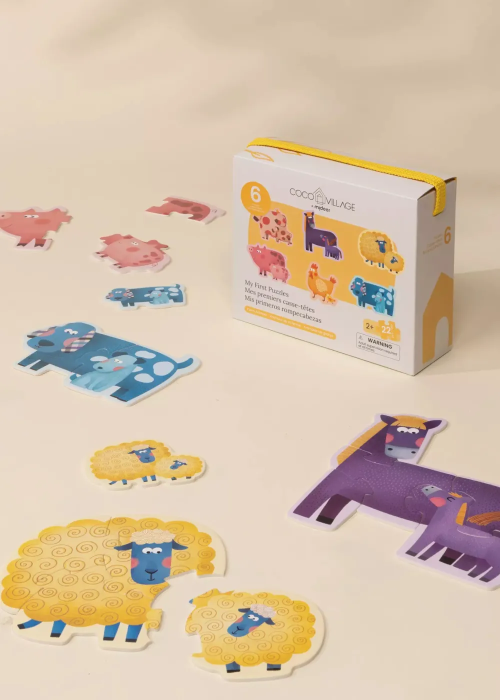 Coco Village My first Puzzles - Farm Animals (6 puzzles)