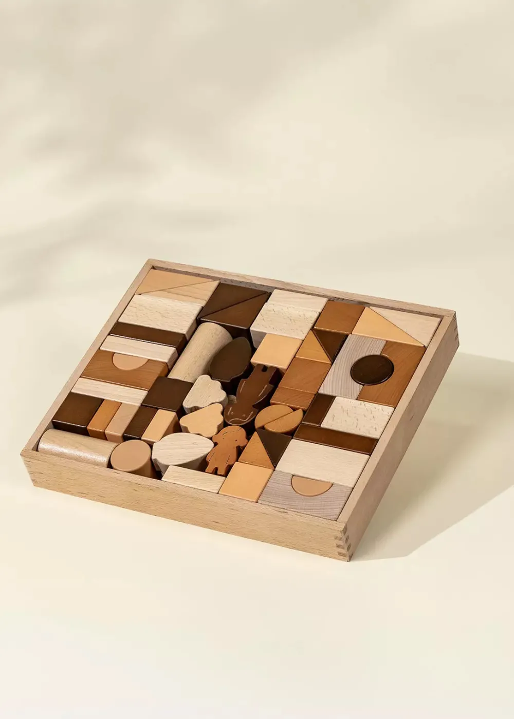 Coco Village Premium Wooden Construction Blocks Set - 56pcs