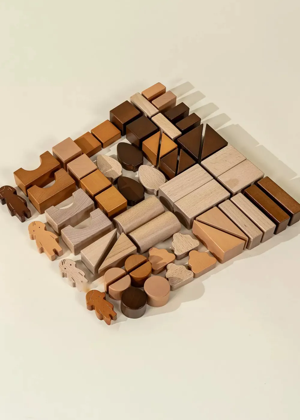Coco Village Premium Wooden Construction Blocks Set - 56pcs