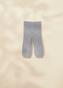 Coco Village Rib Knit Legging Grey 0-3m