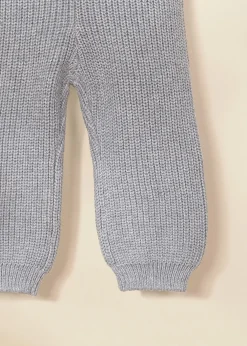 Coco Village Rib Knit Legging Grey 0-3m