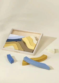 Coco Village Ripples Wooden Creative Blocks Set - 14pcs