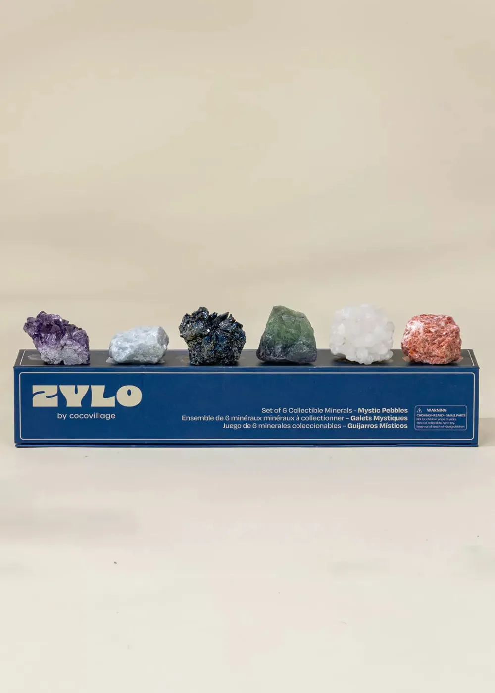 Coco Village Set of 6 collectible Minerals - Mystic Pebbles