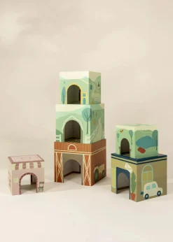 Coco Village Set of 6 Oversized Stacking Boxes -The Countryside
