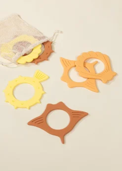 Coco Village Set of 6 Silicone Diving Rings Pool Toys