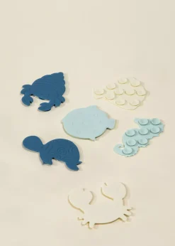 Coco Village Set of 6 Silicone Mini Bath Suction Toys