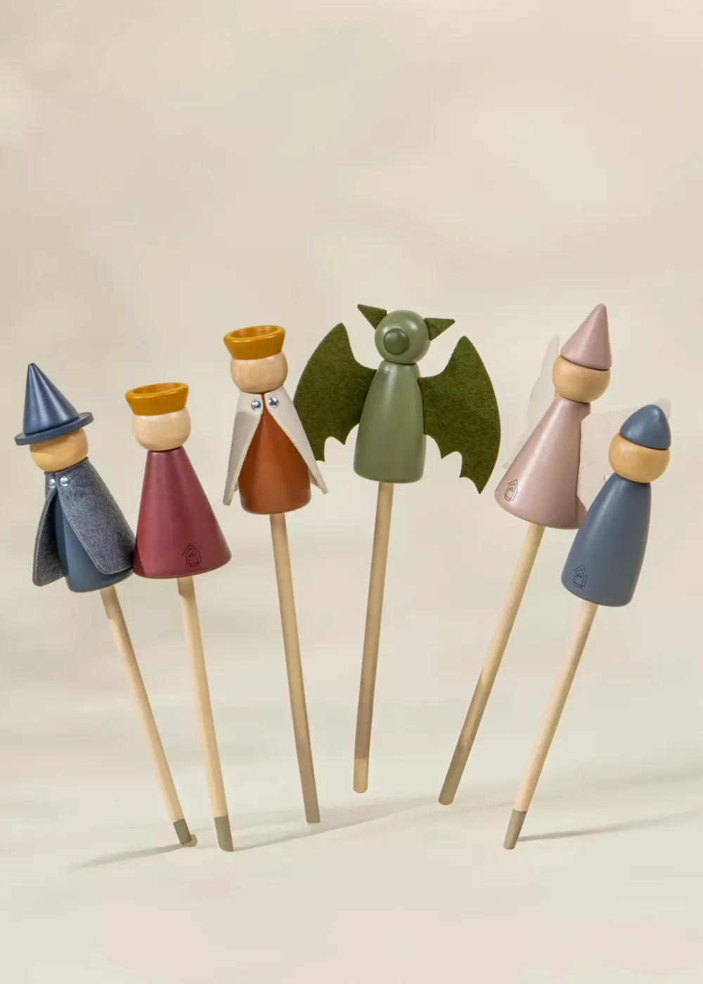 Coco Village Set of 6 Wooden Puppets