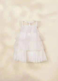 Coco Village Tiered Dress White 9-12m