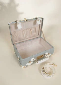 Coco Village Vegan Leather Carry-On Suitcase - Ocean