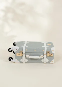 Coco Village Vegan Leather Carry-On Suitcase - Ocean