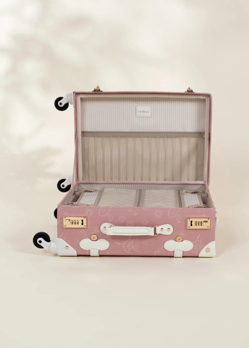 Coco Village Vegan Leather Carry-On Suitcase - Ballerina