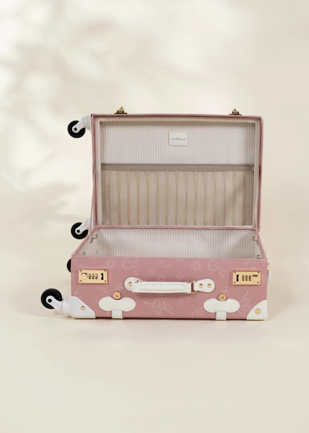 Coco Village Vegan Leather Carry-On Suitcase - Ballerina