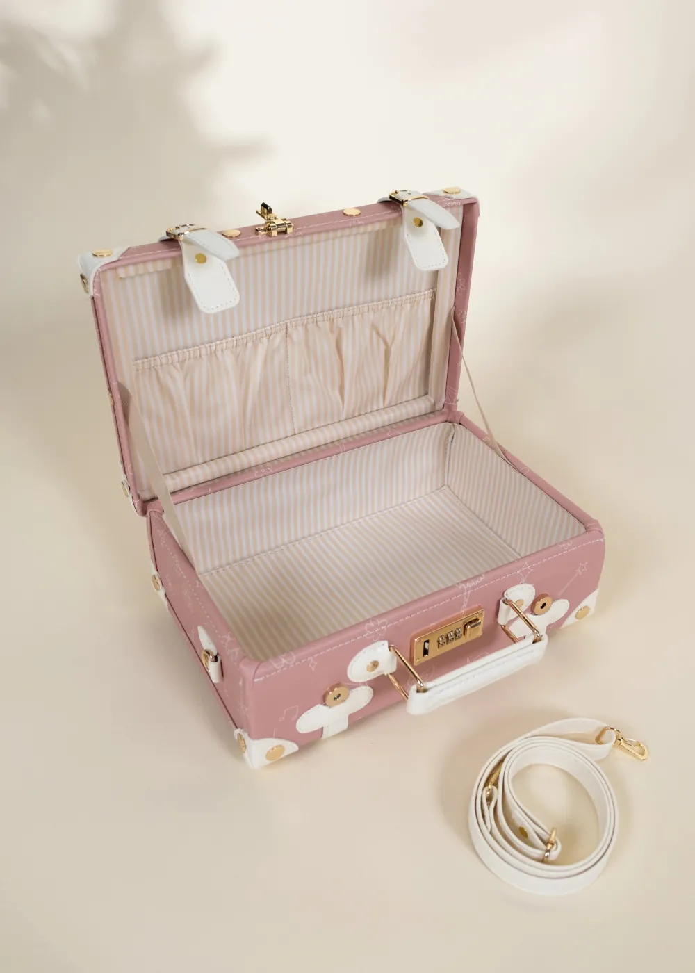 Coco Village Vegan Leather Carry-On Suitcase - Ballerina