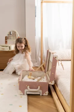 Coco Village Vegan Leather Carry-On Suitcase - Ballerina