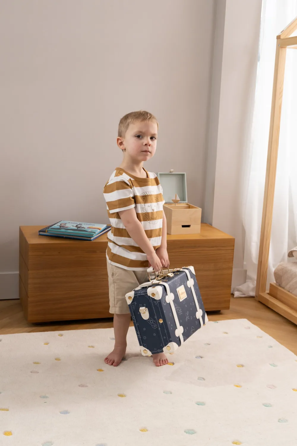 Coco Village Vegan Leather Play Suitcase - Space