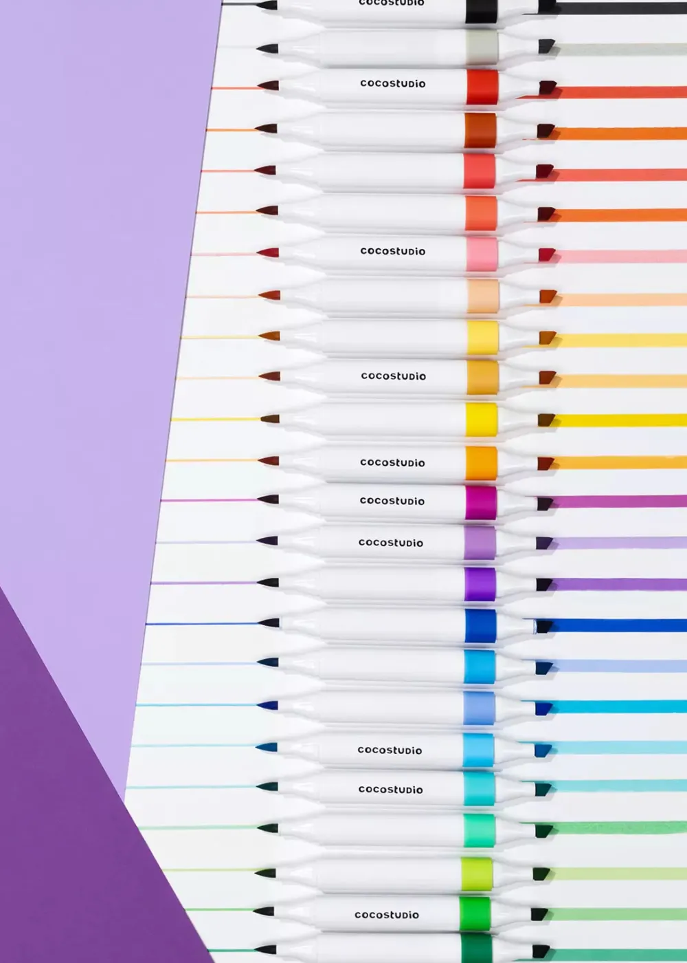 Coco Village Washable Dual Tip Markers Set - 24 colors