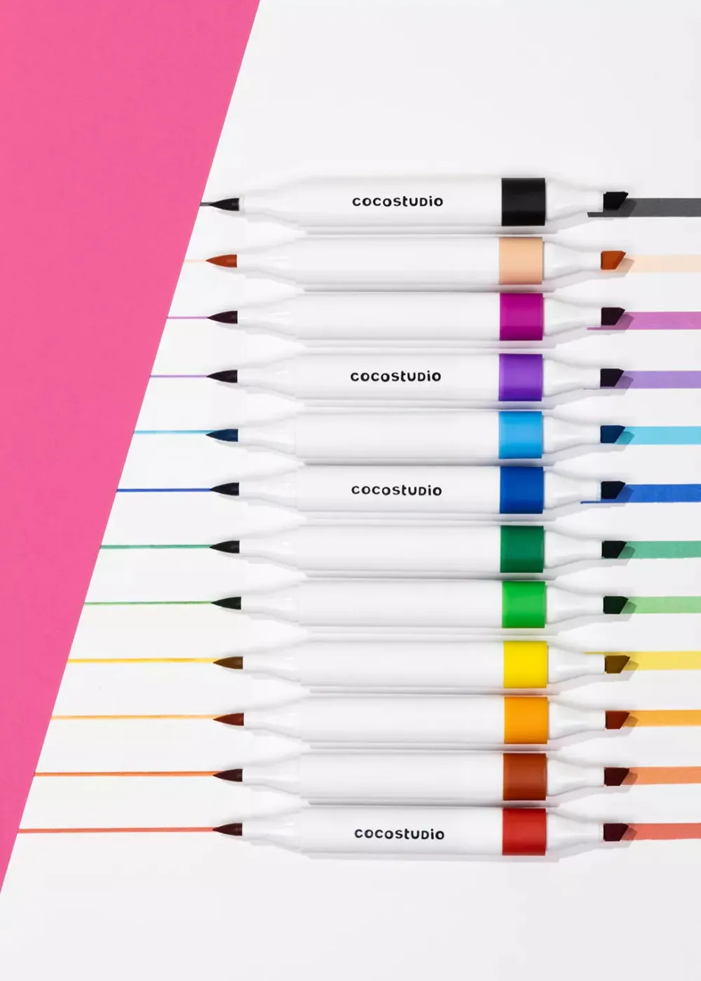Coco Village Washable Dual Tip Markers Set - 12 colors