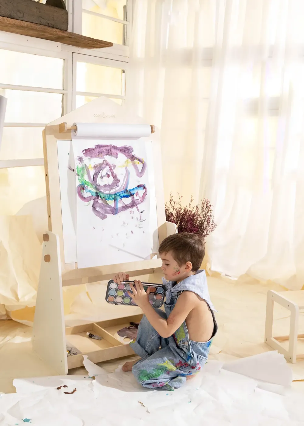 Coco Village Wooden Art Easel