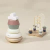 Coco Village Wooden Baby Toy Gifting Set Stacking Rings & Bead Maze
