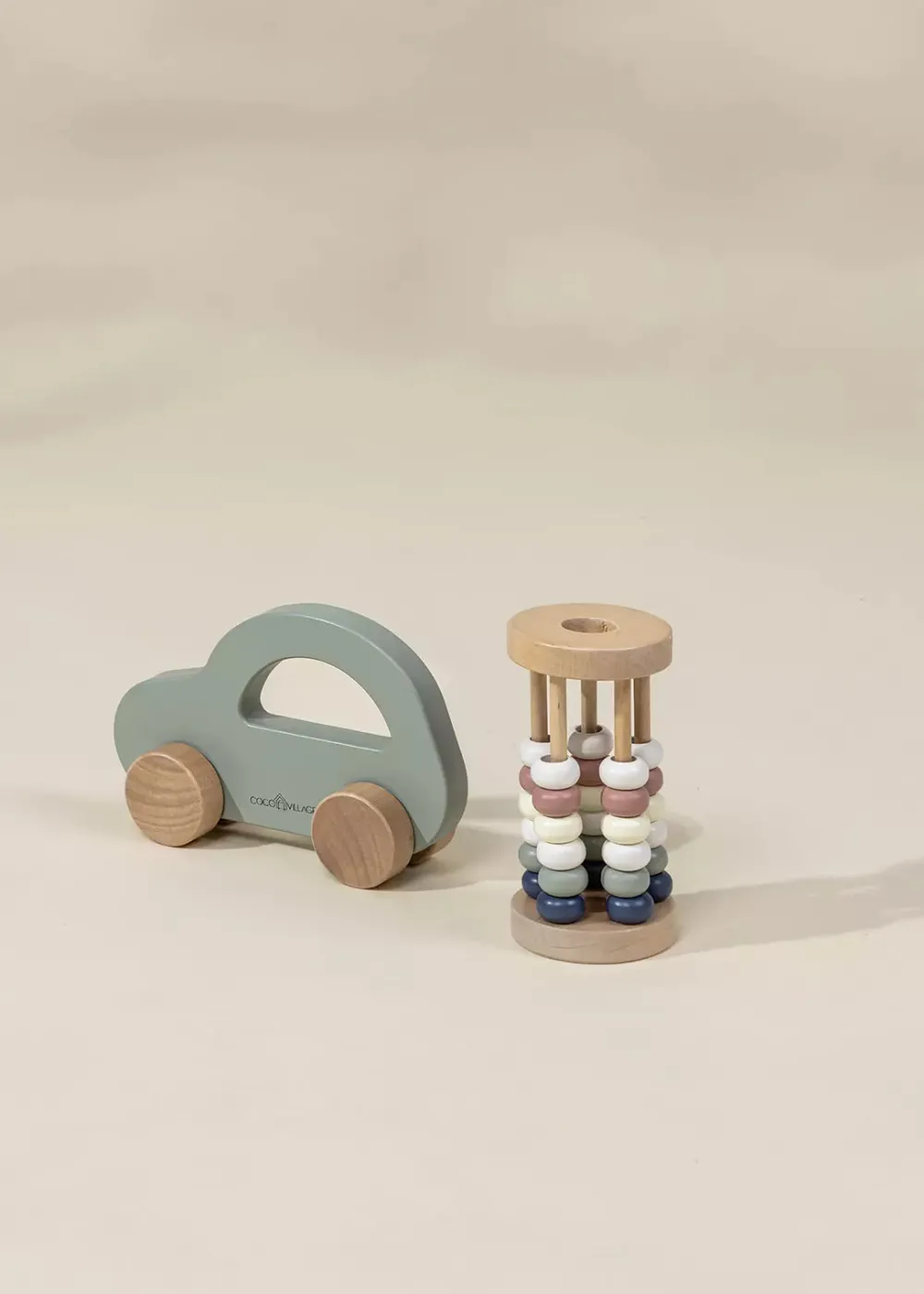 Coco Village Wooden Baby Toy Gifting Set Abacus & Car