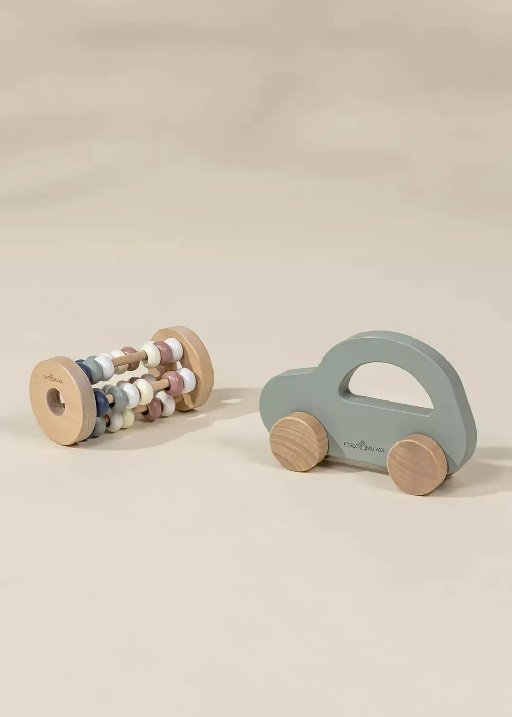 Coco Village Wooden Baby Toy Gifting Set Abacus & Car
