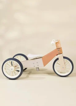 Coco Village Wooden Balance Bike 3-in-1 - Grapefruit
