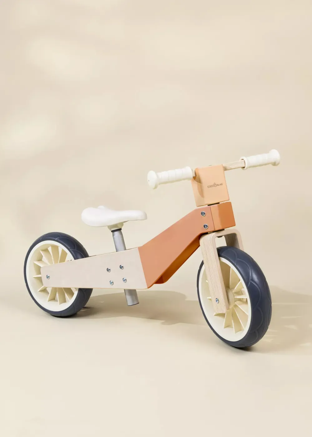 Coco Village Wooden Balance Bike 3-in-1 - Grapefruit