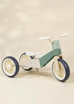 Coco Village Wooden Balance Bike 3-in-1 - Seafoam