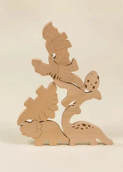 Coco Village Wooden Balance Puzzle - Dino (7 pcs)