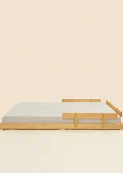 Coco Village Wooden Bed Frame - Natural Wood