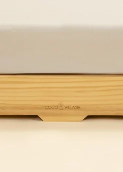 Coco Village Wooden Bed Frame - Natural Wood